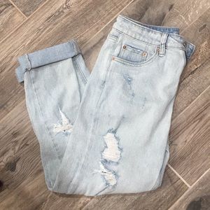 Wild Fable Distressed High Waisted Mom Jeans